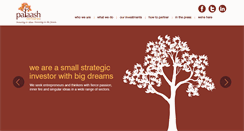 Desktop Screenshot of palaashventures.com