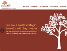 Tablet Screenshot of palaashventures.com